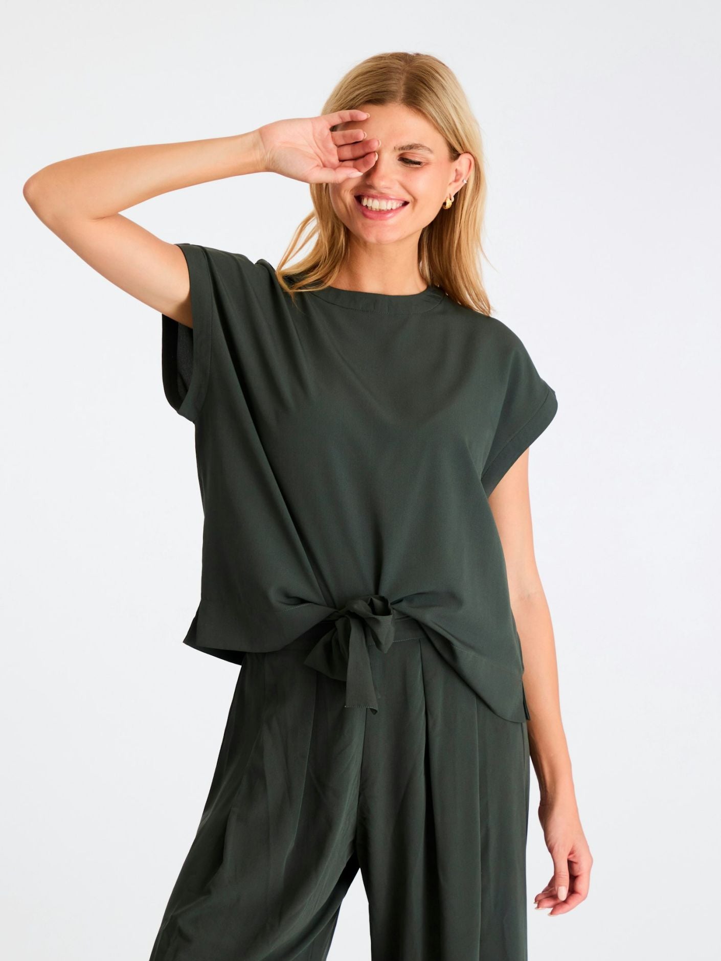 NEO NOIR - DIANDRA TOP - DARK GREEN