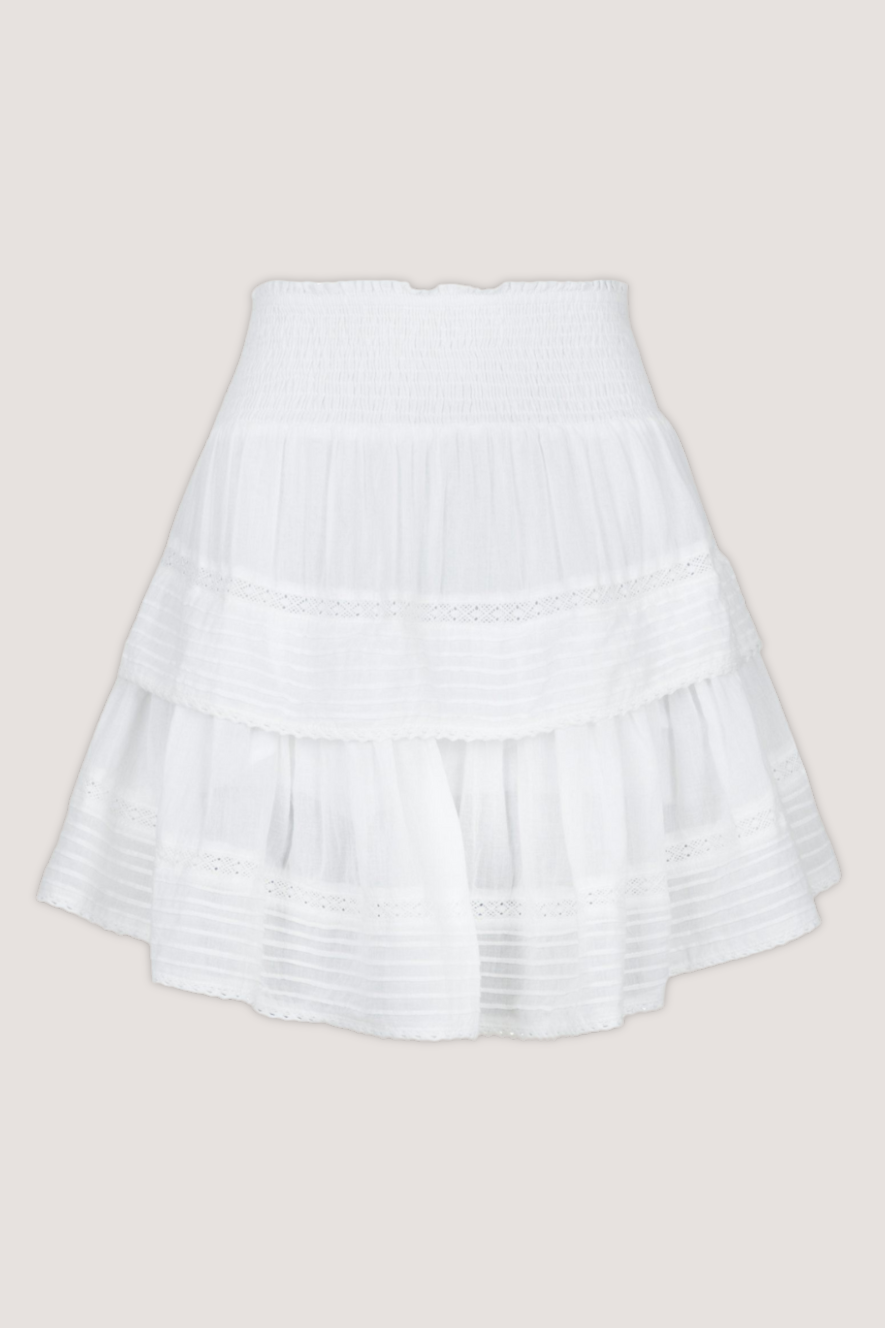 NEO NOIR - KENIA S VOILE SKIRT - WHITE
