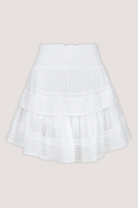 NEO NOIR - KENIA S VOILE SKIRT - WHITE