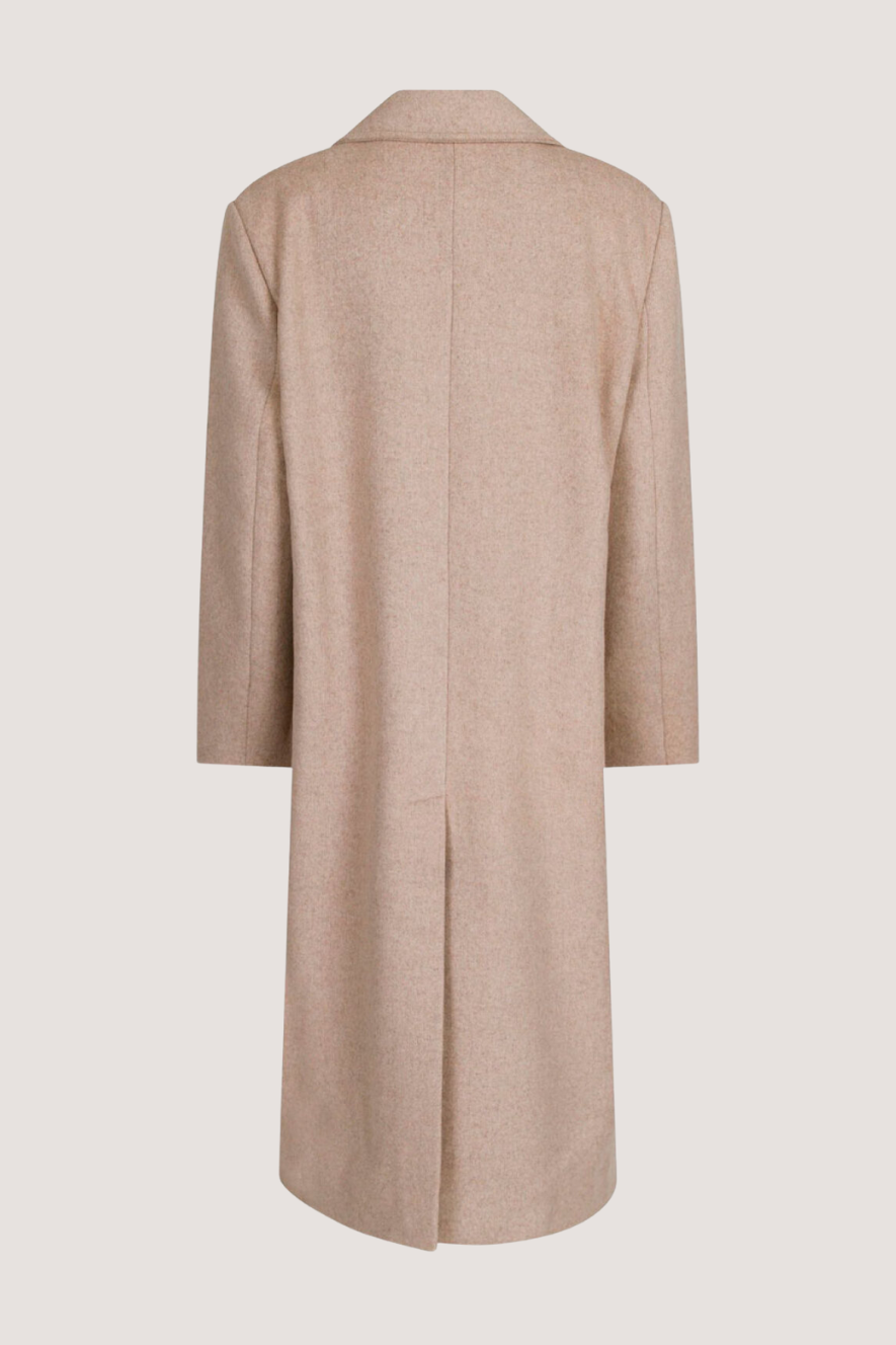 NEO NOIR - WILLIAMS WOOL COAT - BEIGE MELANGE