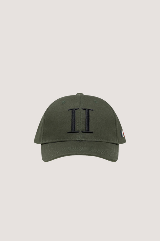LES DEUX - ENCORE ORGANIC BASEBALL CAP - DUSTY MOSS/BLACK