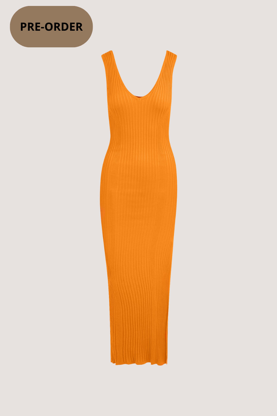 URBAN PIONEERS - STINE DRESS - BRIGHT ORANGE