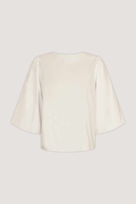 NEO NOIR - LORRAINE POPLIN BLOUSE - IVORY