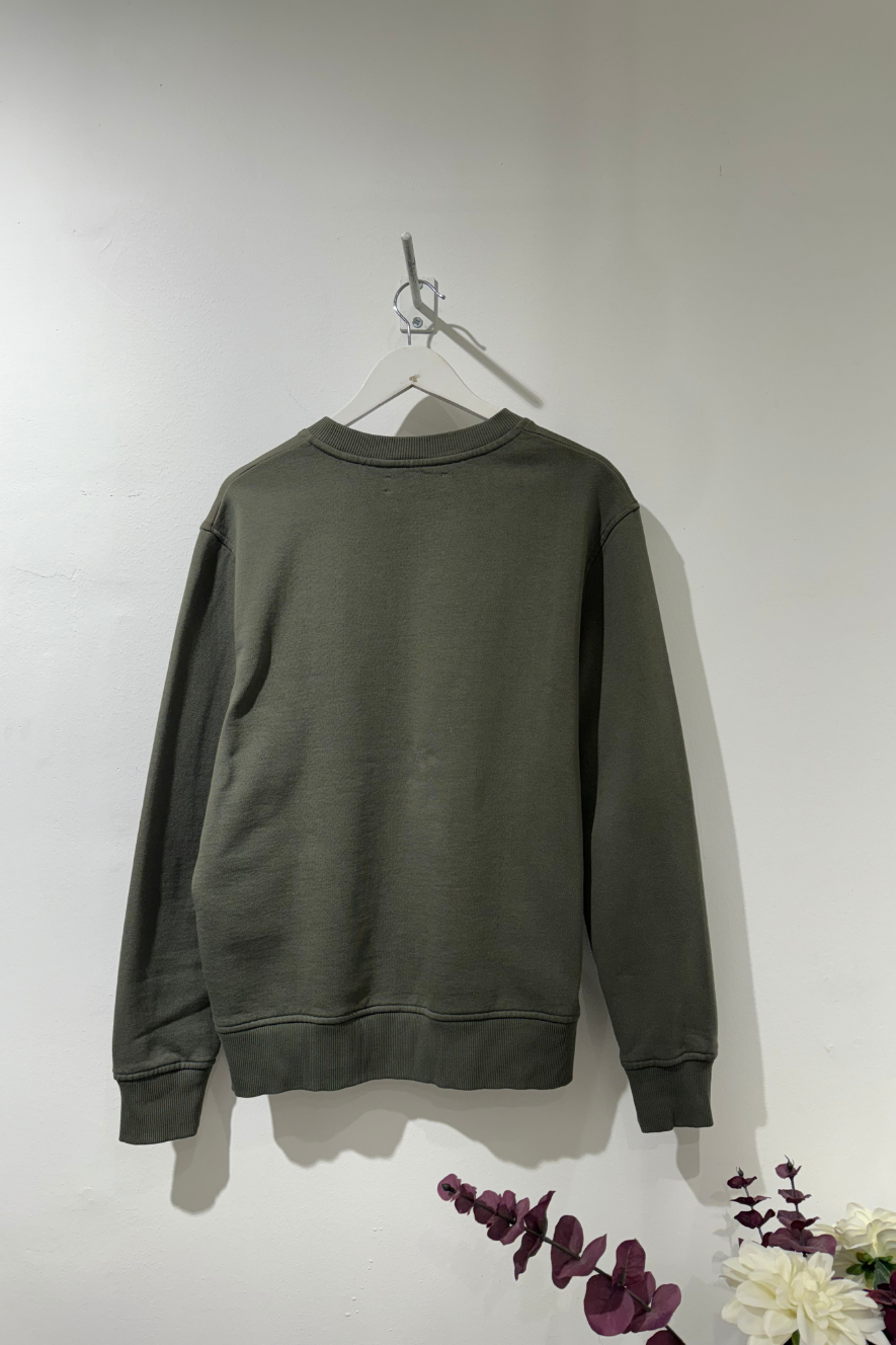 SAMSØE SAMSØE - JOEL CREW NECK - DUSTY OLIVE