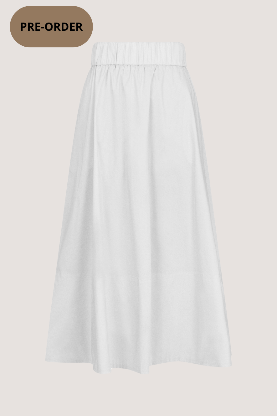 NEO NOIR - YARA POPLIN SKIRT - WHITE