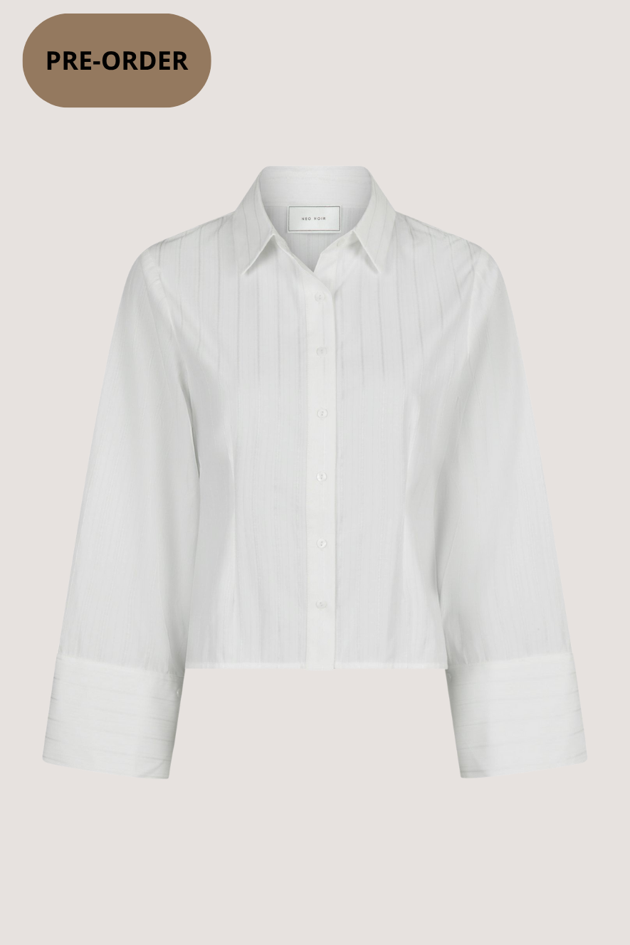 NEO NOIR - ROSA SOLID SHIRT - WHITE