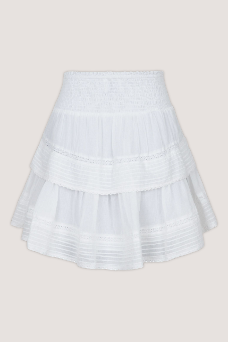 NEO NOIR - KENIA S VOILE SKIRT - WHITE
