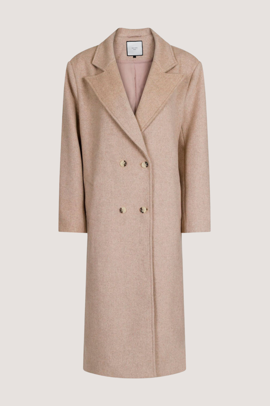 NEO NOIR - WILLIAMS WOOL COAT - BEIGE MELANGE