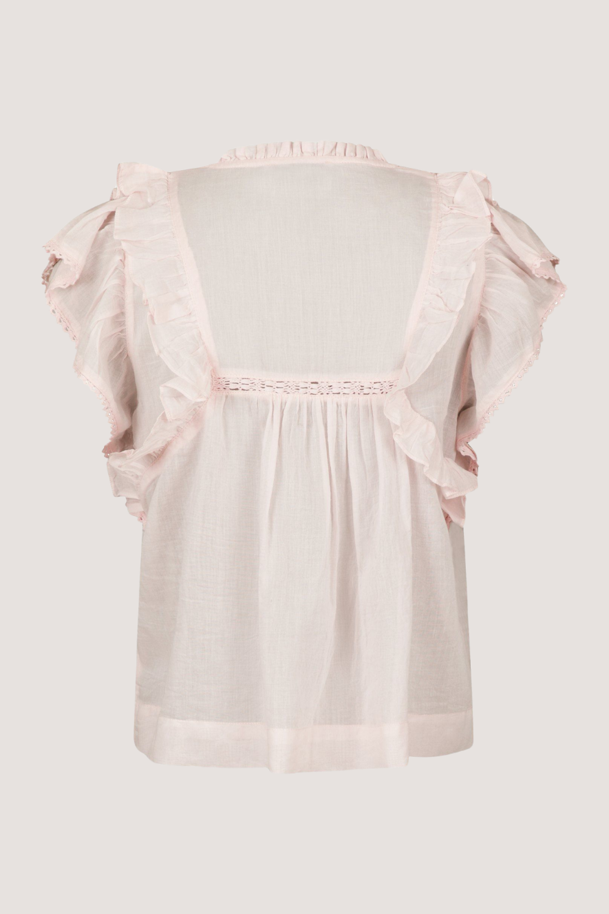 NEO NOIR - JAYLA S VOILE TOP - LIGHT PINK