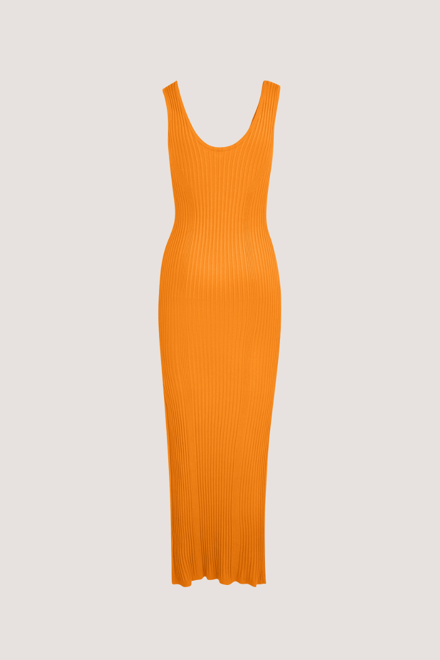 URBAN PIONEERS - STINE DRESS - BRIGHT ORANGE