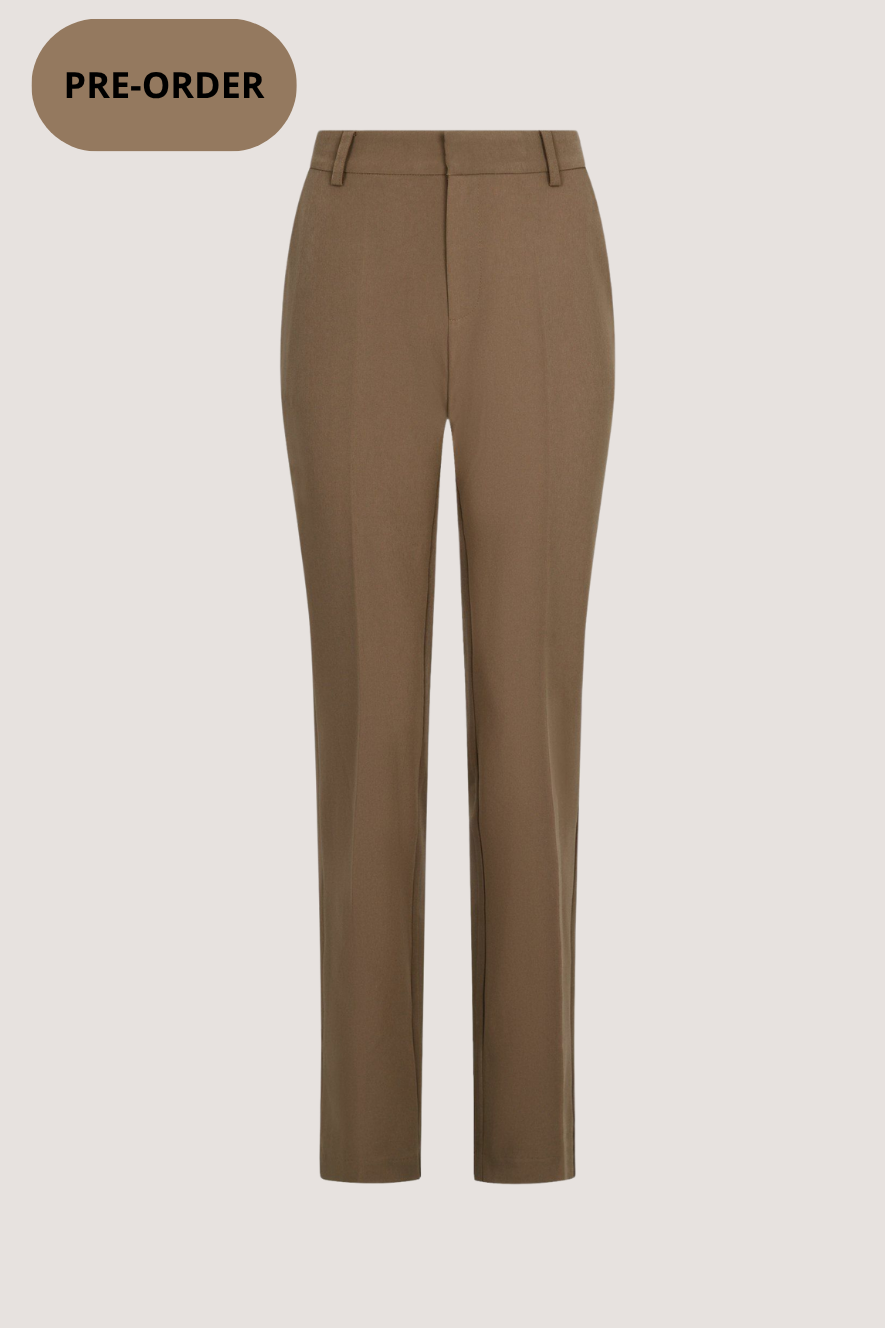 NEO NOIR - CASSIE SUIT PANTS - DUSTY BROWN