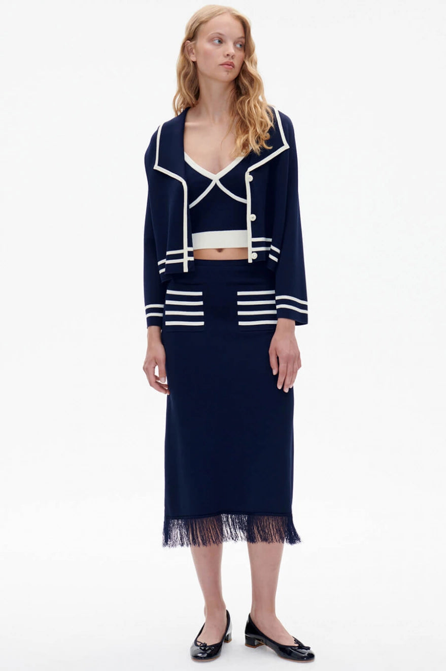 BAUM UND PFERDGARTEN - CILA CARDIGAN - BLUE SAILOR