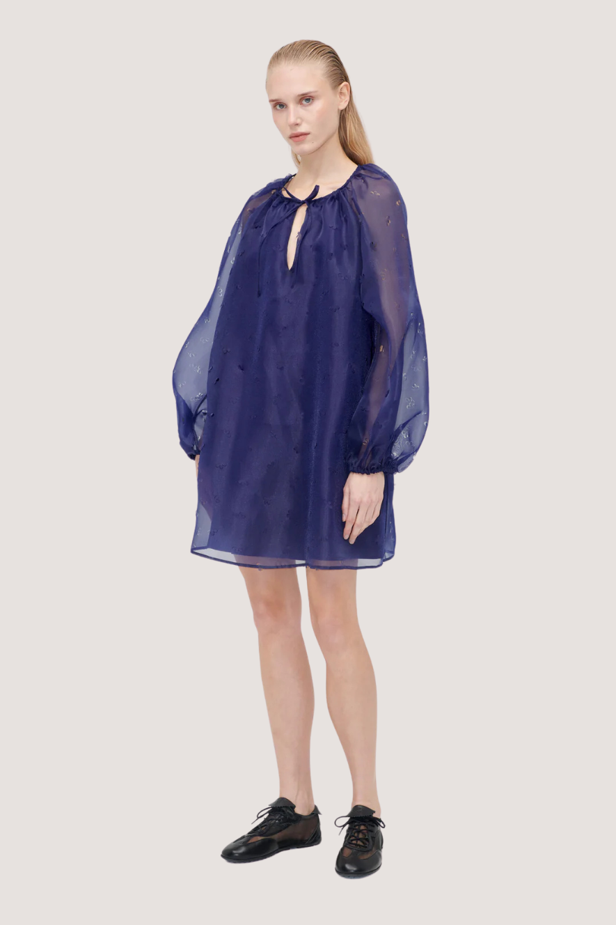 STINE GOYA - SHORT BOW DRESS - DITZY FLORAL