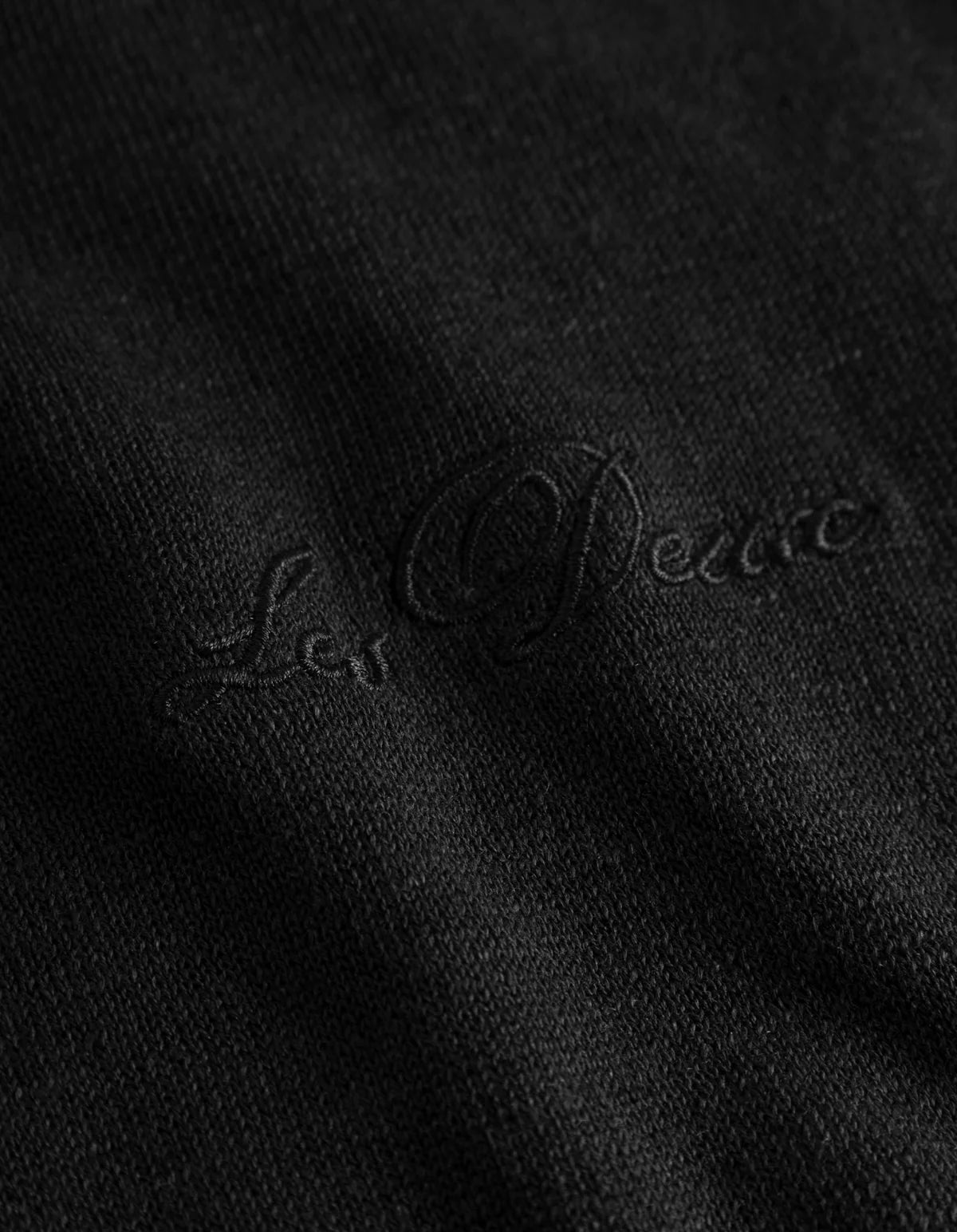 LES DEUX - EMMANUEL POLO KNIT - BLACK