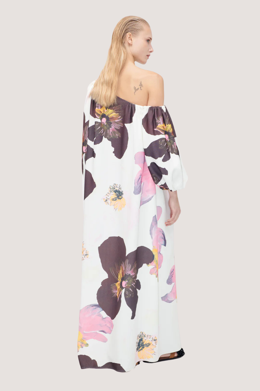 STINE GOYA - STRUCTURED OFF-SHOULDER DRESS - WILD FLOWER
