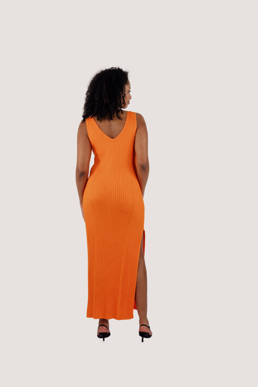 URBAN PIONEERS - STINE DRESS - BRIGHT ORANGE