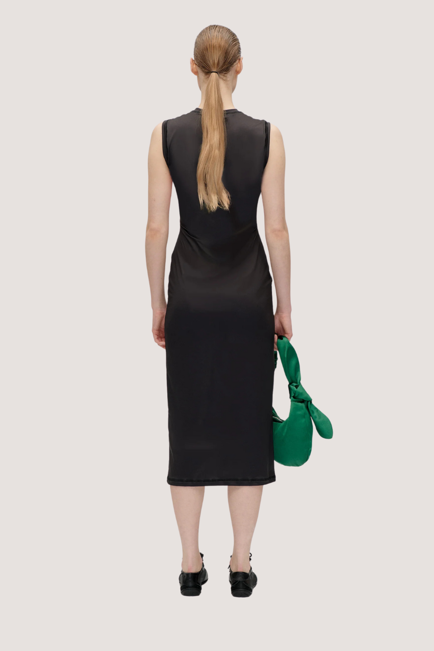 STINE GOYA - ELASTIC TANK CREWNECK DRESS - MELTING FLOWERS