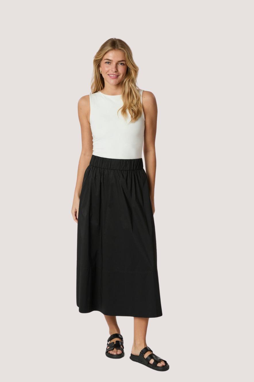 NEO NOIR - YARA POPLIN SKIRT - BLACK