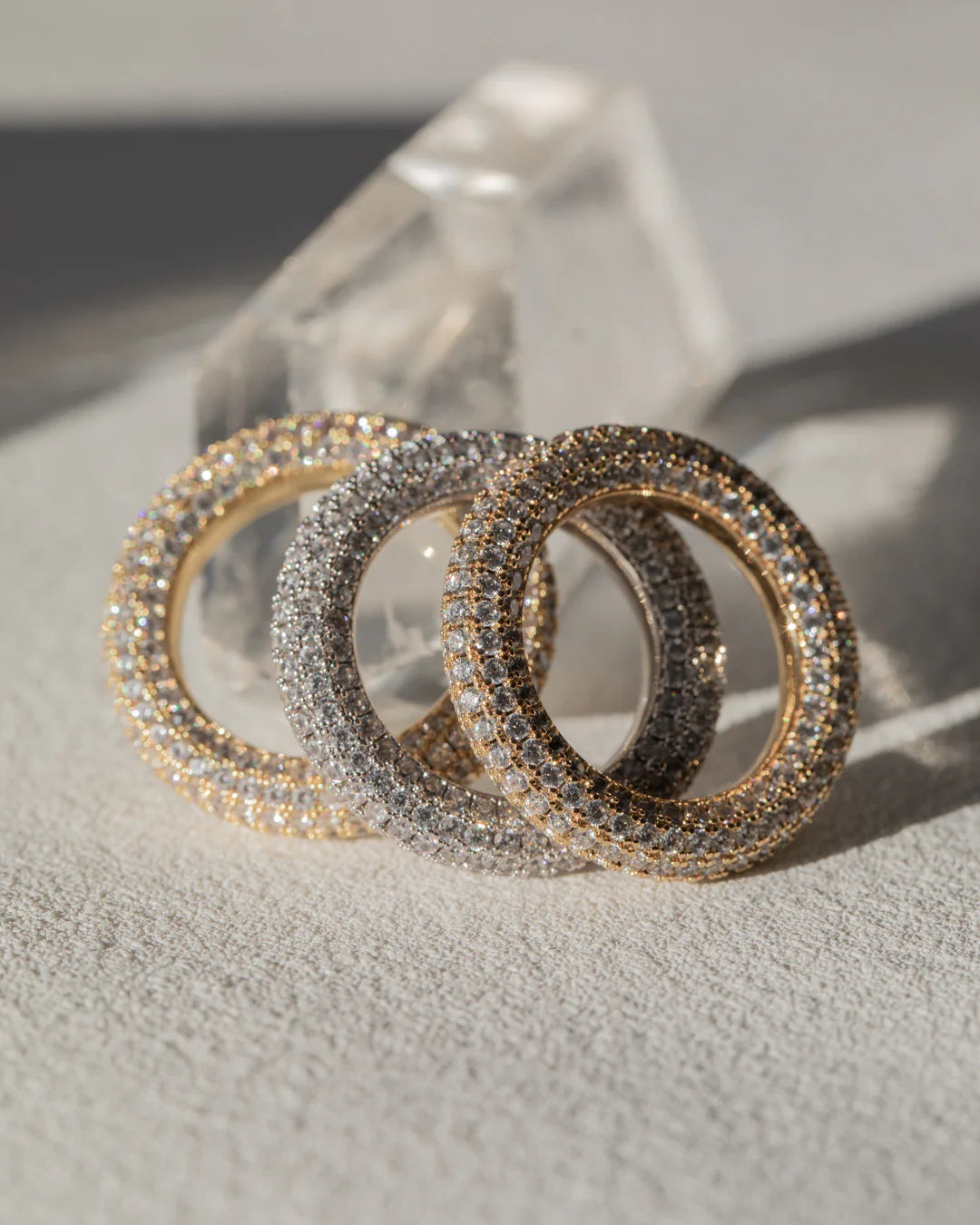 LUV AJ - PAVE AMALFI RING - SILVER