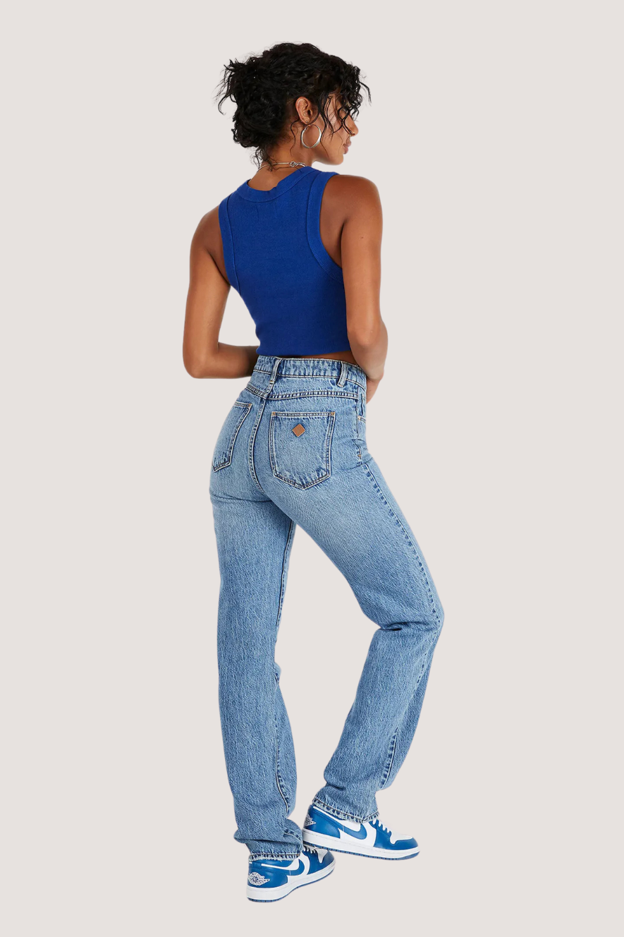 ABRAND - A 94 HIGH STRAIGHT ZOEY - ORGANIC MID BLUE
