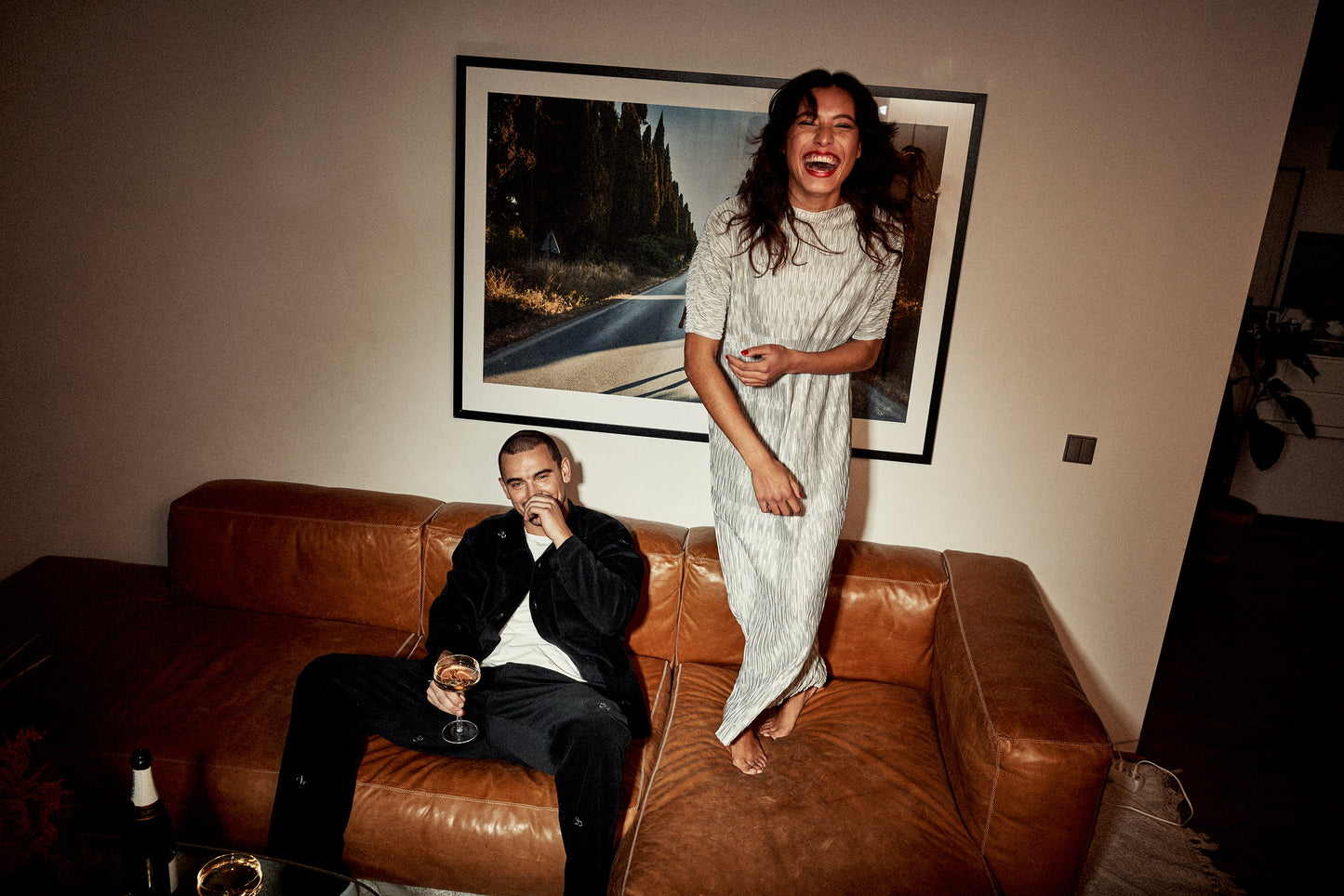 AVENY - LEONI DRESS - SILVER