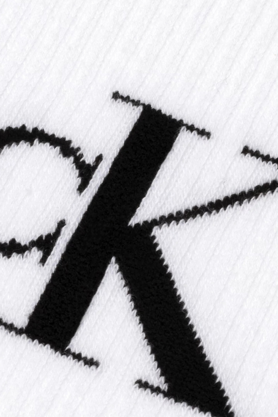 CALVIN KLEIN - MEN SOCKS 2P MONOGRAM - WHITE
