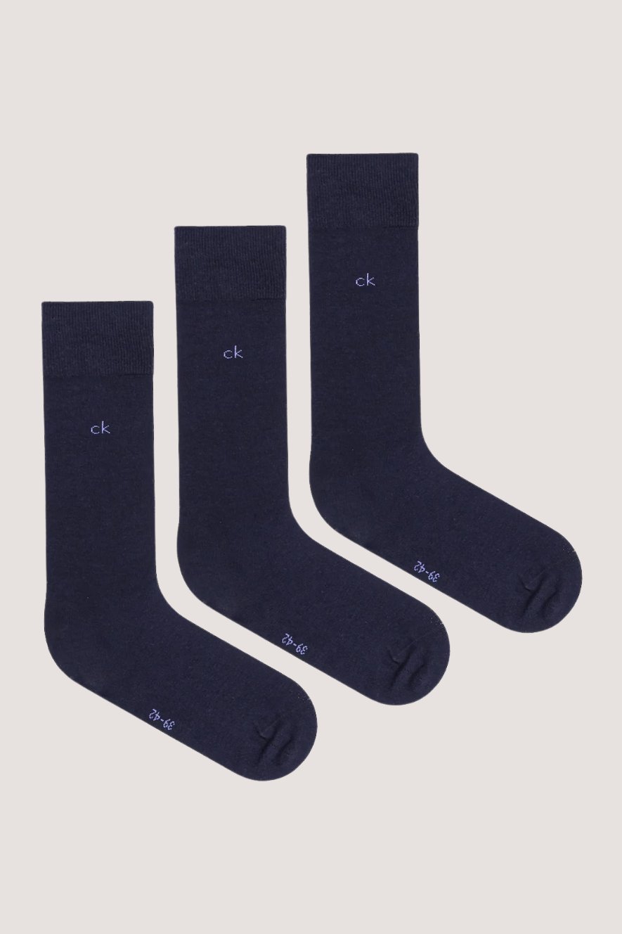 CALVIN KLEIN - MEN SOCK 3P - NAVY