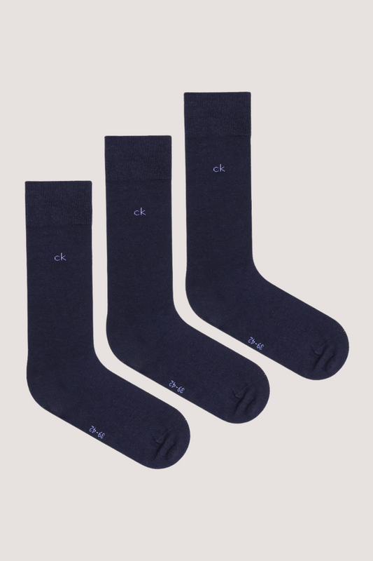CALVIN KLEIN - MEN SOCK 3P - NAVY