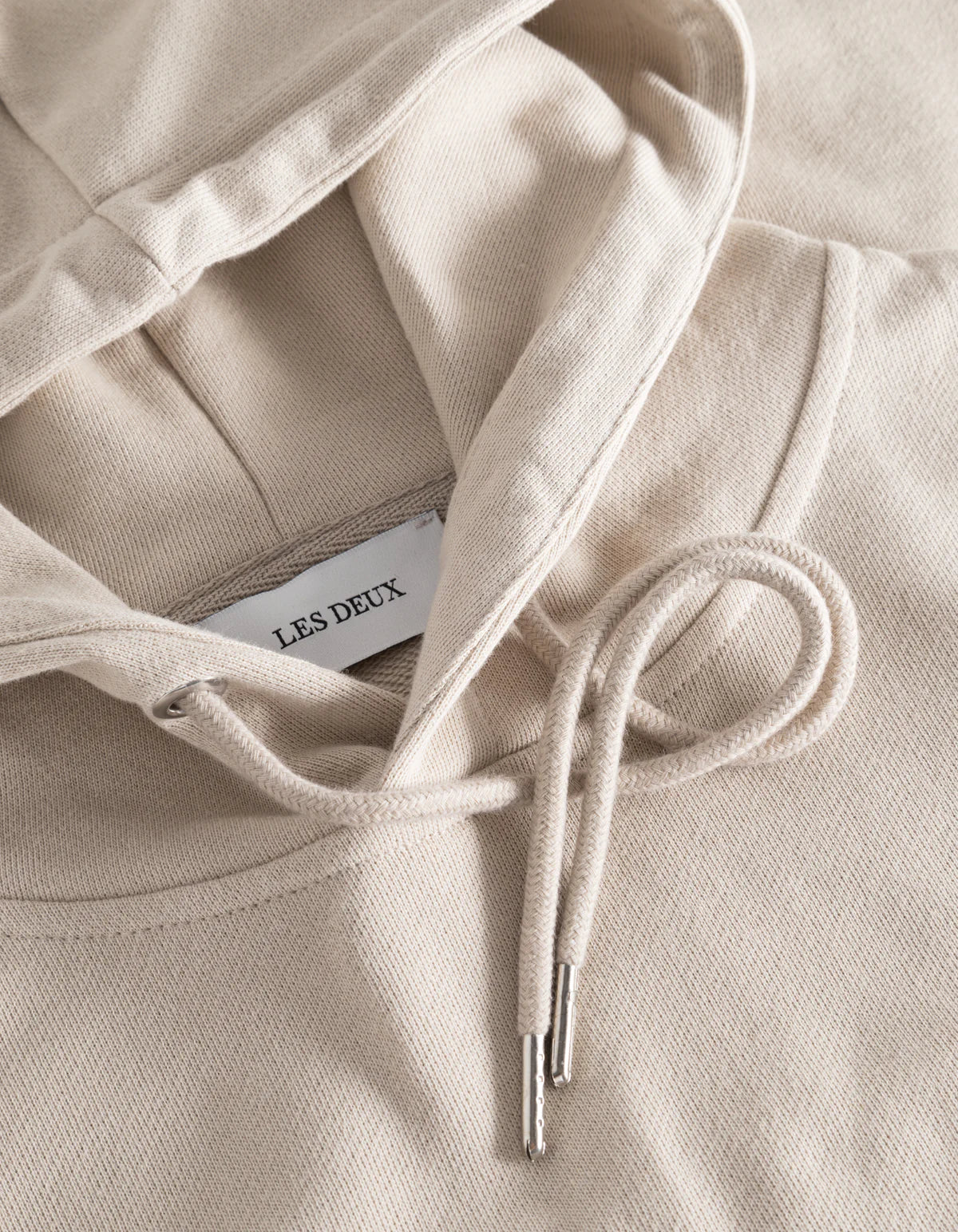LES DEUX - COPENHAGEN 2011 HOODIE - LIGHT DESERT SAND/WHITE