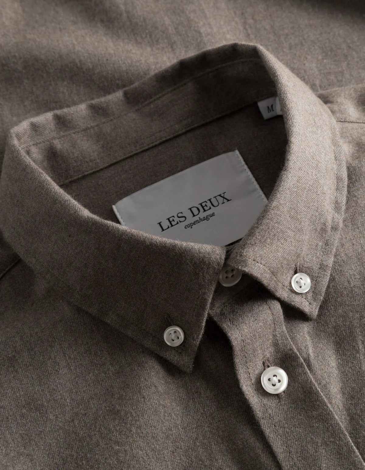 LES DEUX - DESERT REG SHIRT - MOUNTAIN GREY MELANGE