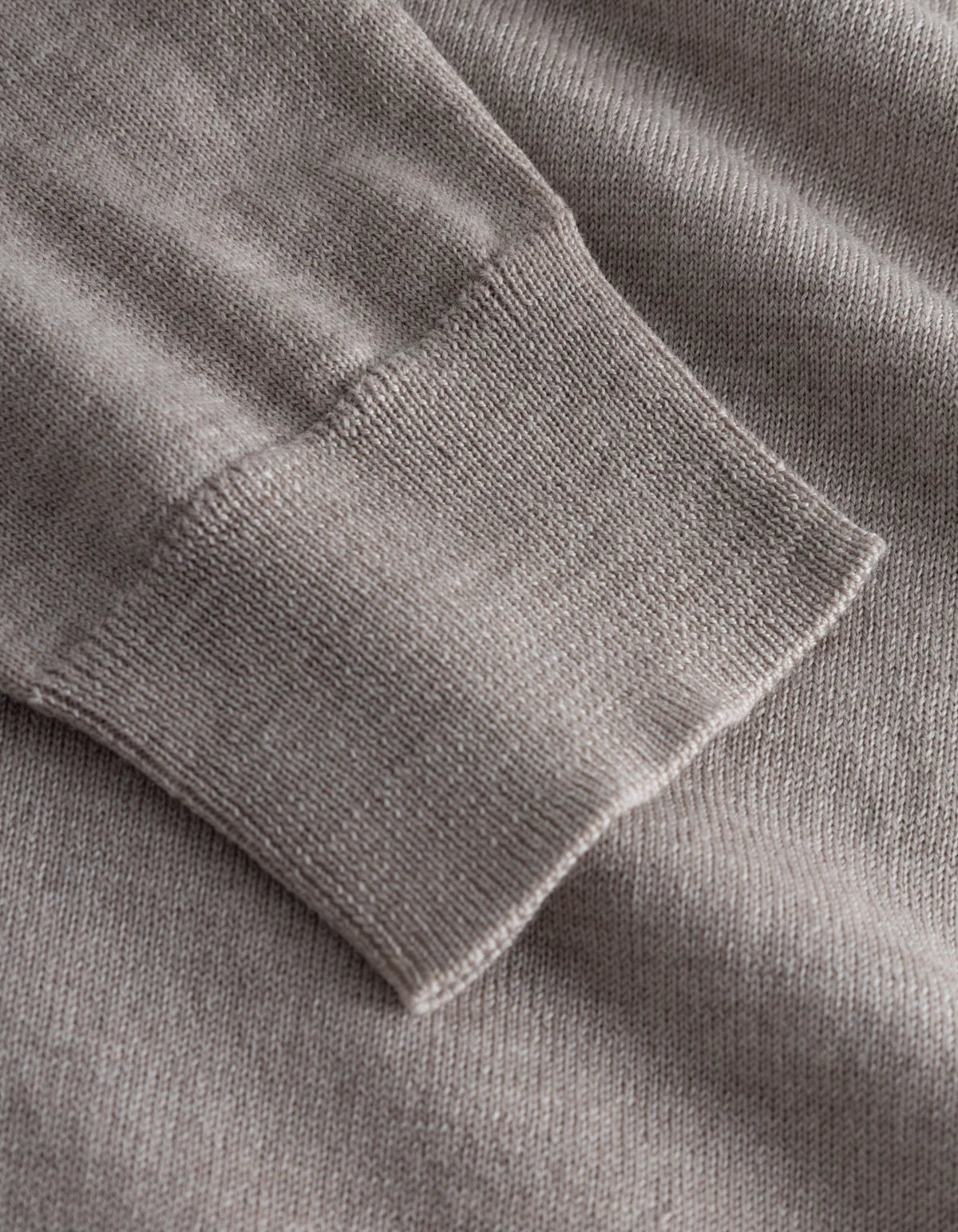 LES DEUX - GREYSON MERINO KNIT - DARK SAND MELANGE