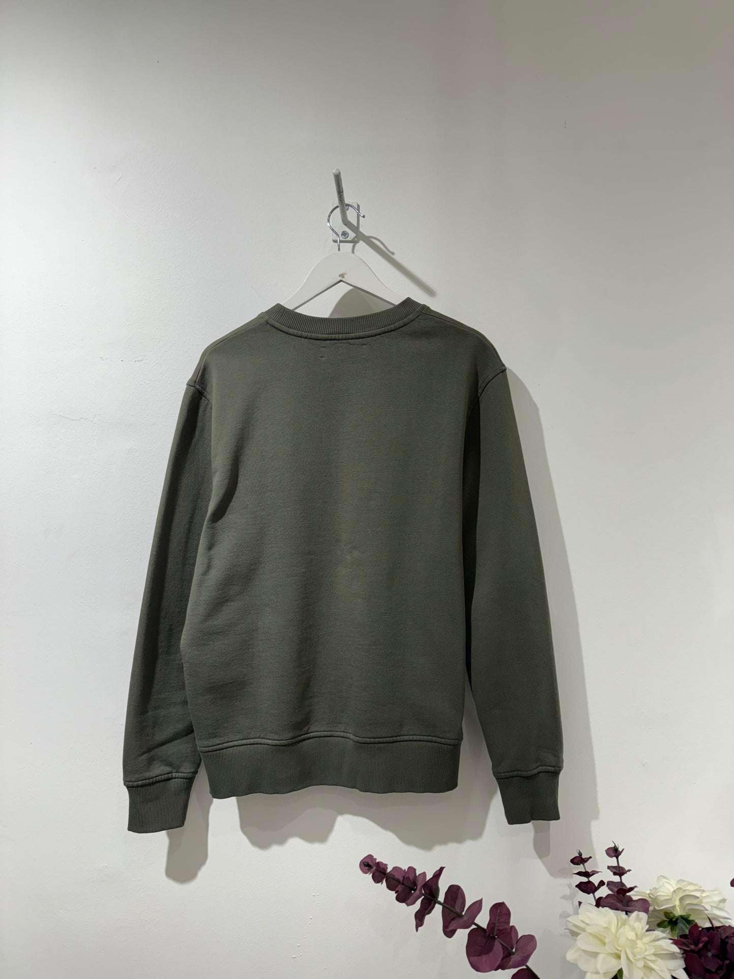 SAMSØE SAMSØE - JOEL CREW NECK - DUSTY OLIVE