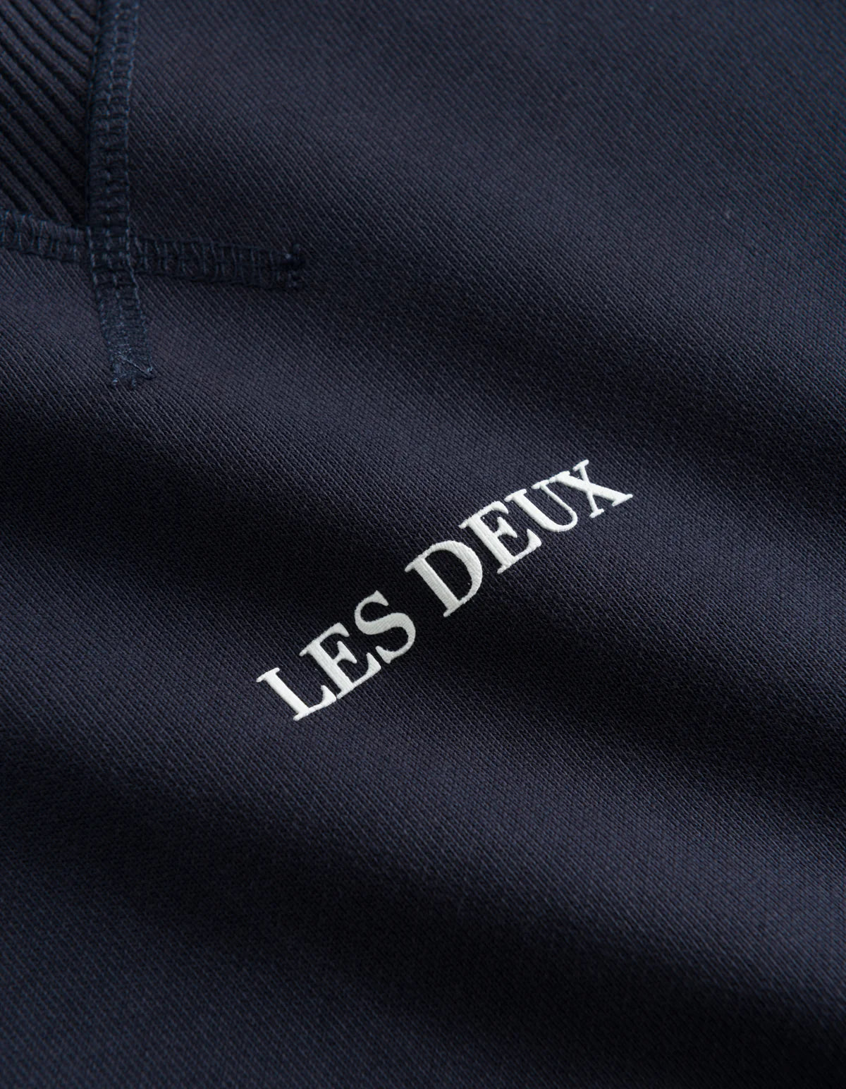 LES DEUX - LENS SWEATSHIRT - DARK NAVY/WHITE