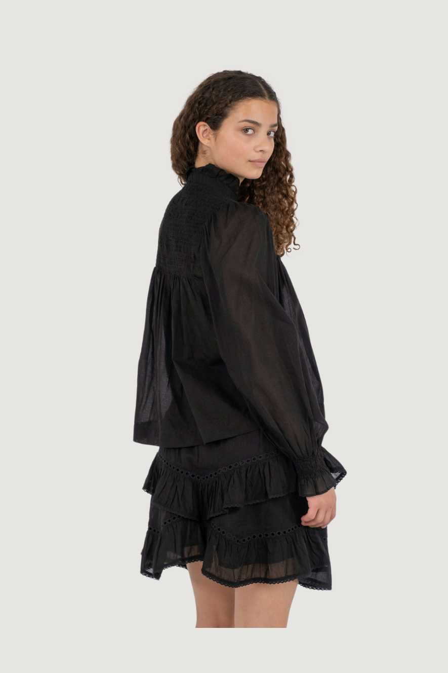 NEO NOIR - JILL S VOILE BLOUSE - BLACK