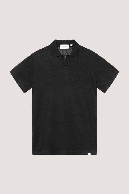 LES DEUX - EMMANUEL POLO KNIT - BLACK