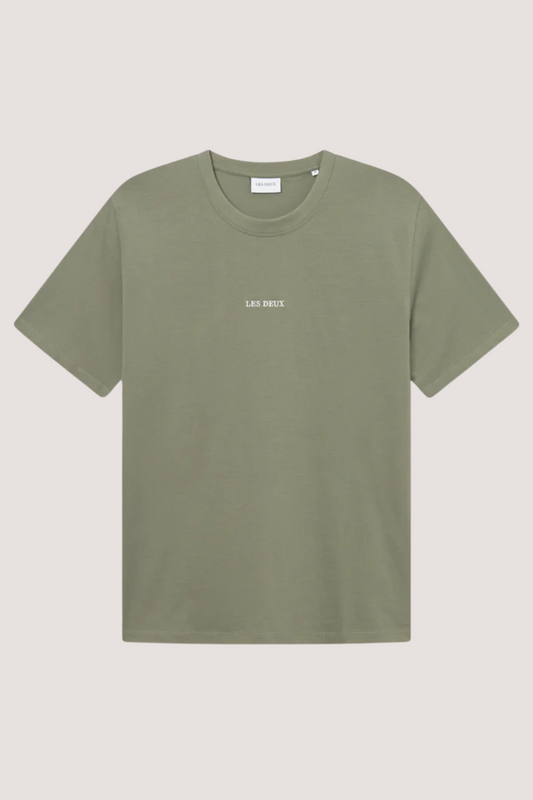 LES DEUX - DEXTER T-SHIRT - LINCHEN GREEN