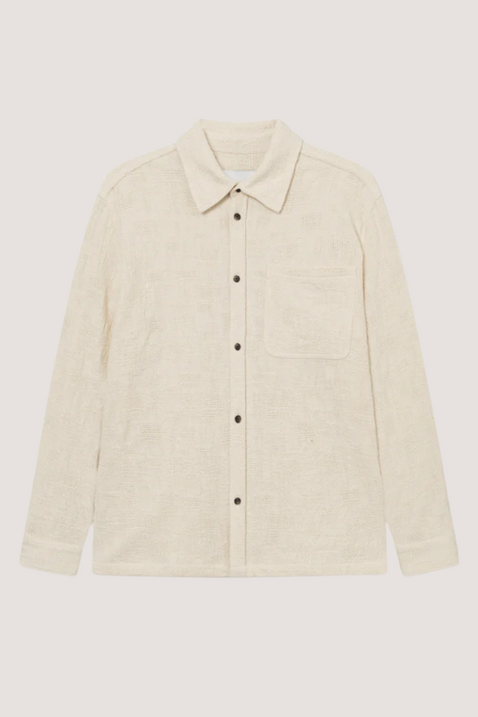 LES DEUX - KALEB STRUCTURE OVERSHIRT - IVORY