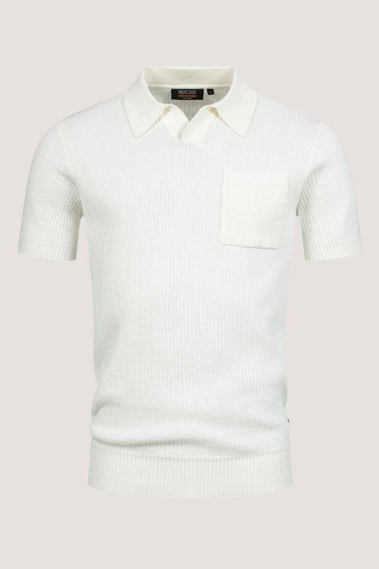 INDICODE - INHARLO POLO KNIT - OFF WHITE
