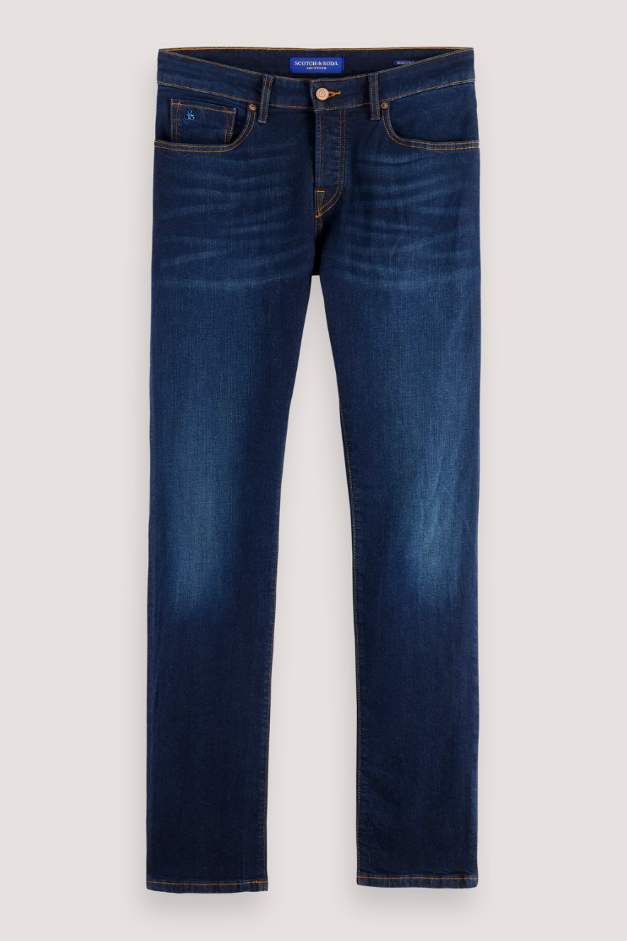 SCOTCH & SODA -CORE RALSTON REGULAR SLIM JEANS - BEATEN BLUE