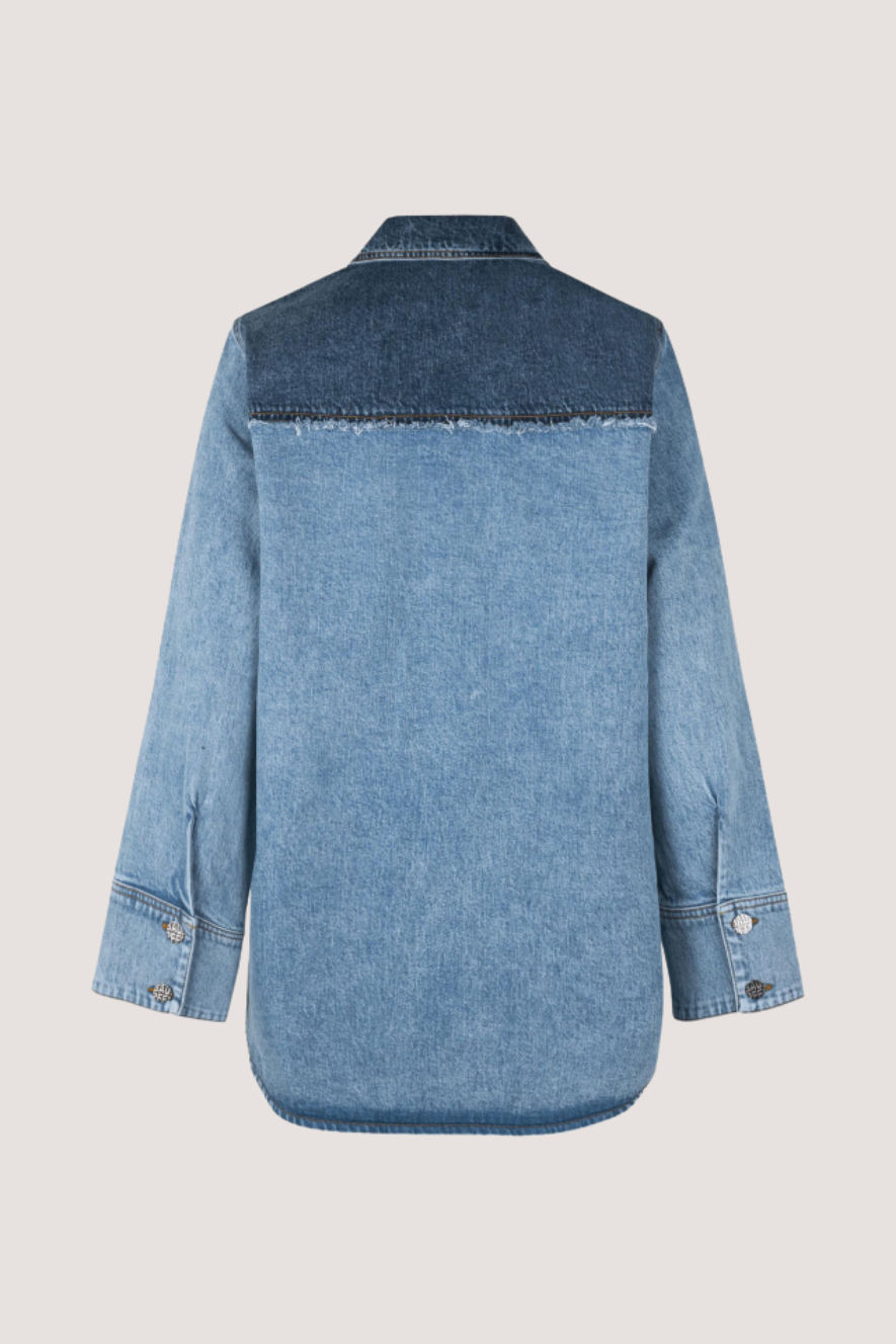 BAUM UND PFERDGARTEN - MATI SHIRT - MEDIO BLUE DENIM