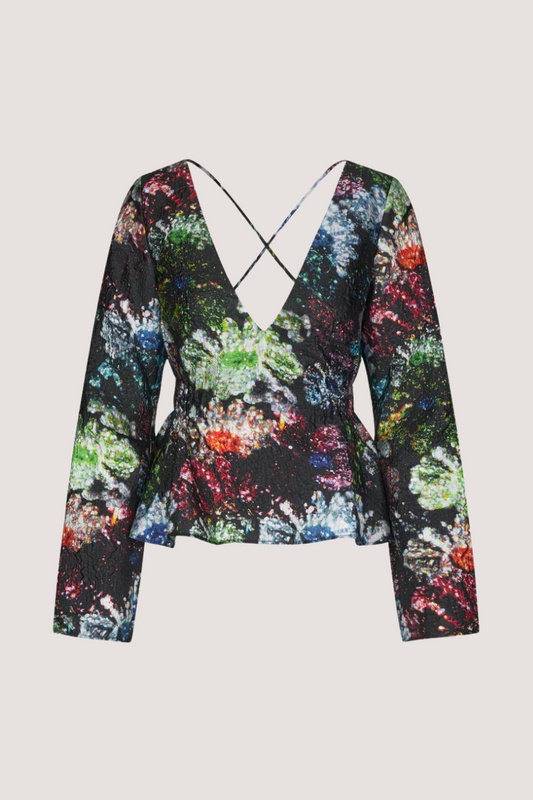 STINE GOYA - NATHALIE BLOUSE - GLITTER BLOOM