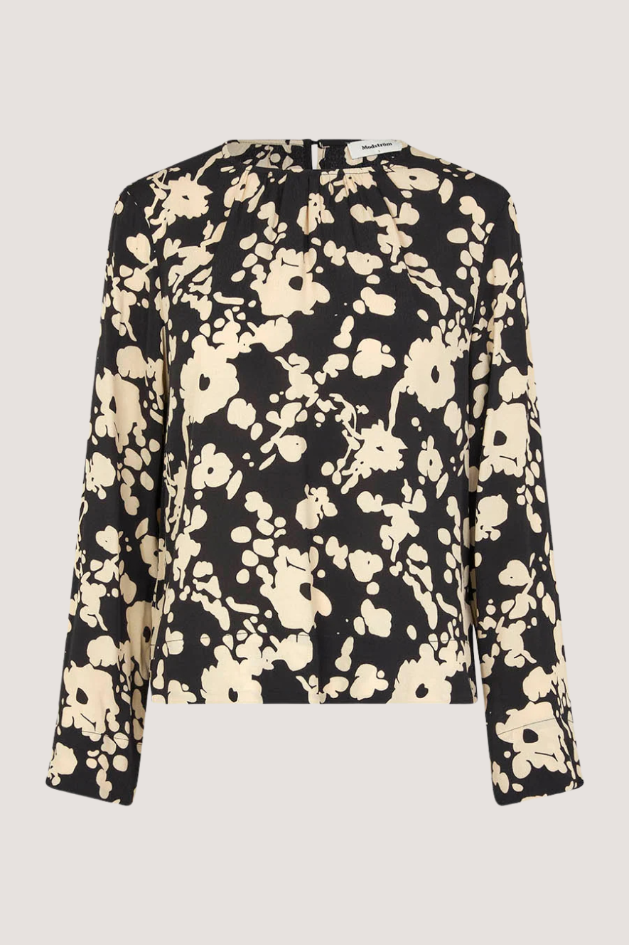 MODSTRÖM - HELENE PRINT TOP -  COSMOS FLOWER