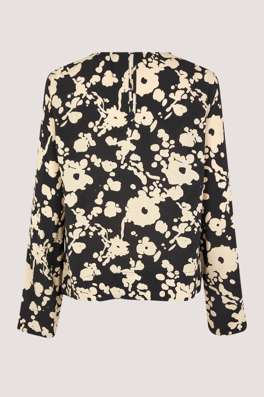 MODSTRÖM - HELENE PRINT TOP -  COSMOS FLOWER