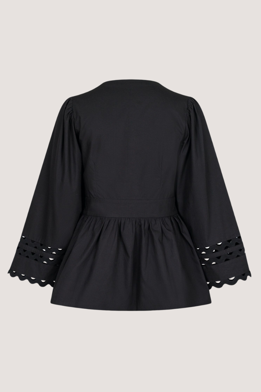 NEO NOIR - DEPSI TAPE BLOUSE - BLACK