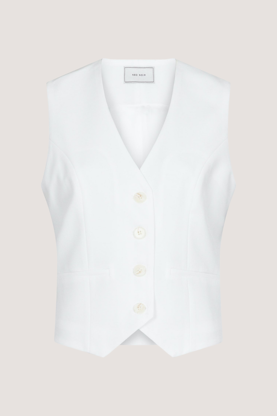 NEO NOIR - VENDETTA MELANGE VEST - WHITE