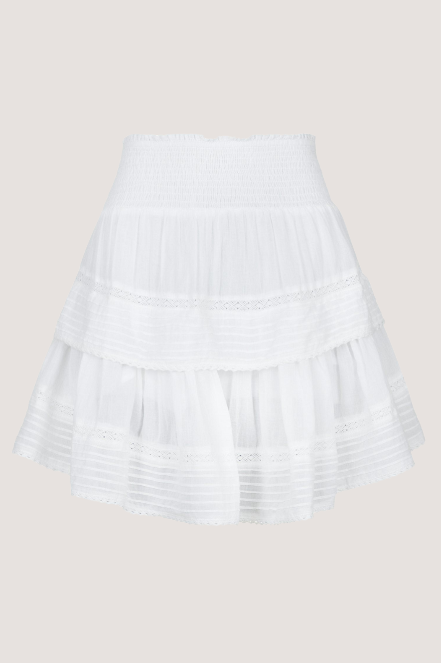 NEO NOIR - KENIA S VOILE SKIRT - WHITE