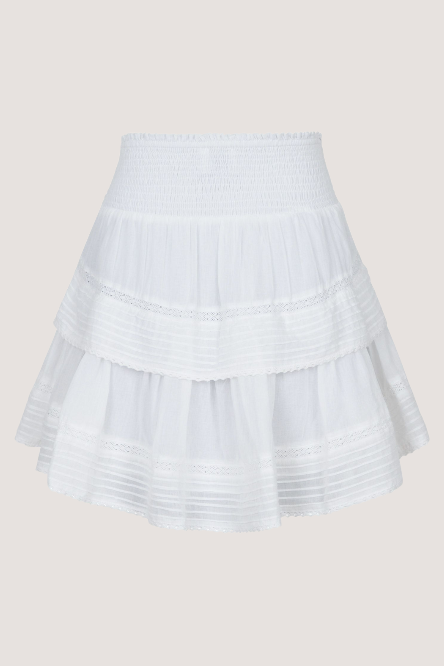 NEO NOIR - KENIA S VOILE SKIRT - WHITE