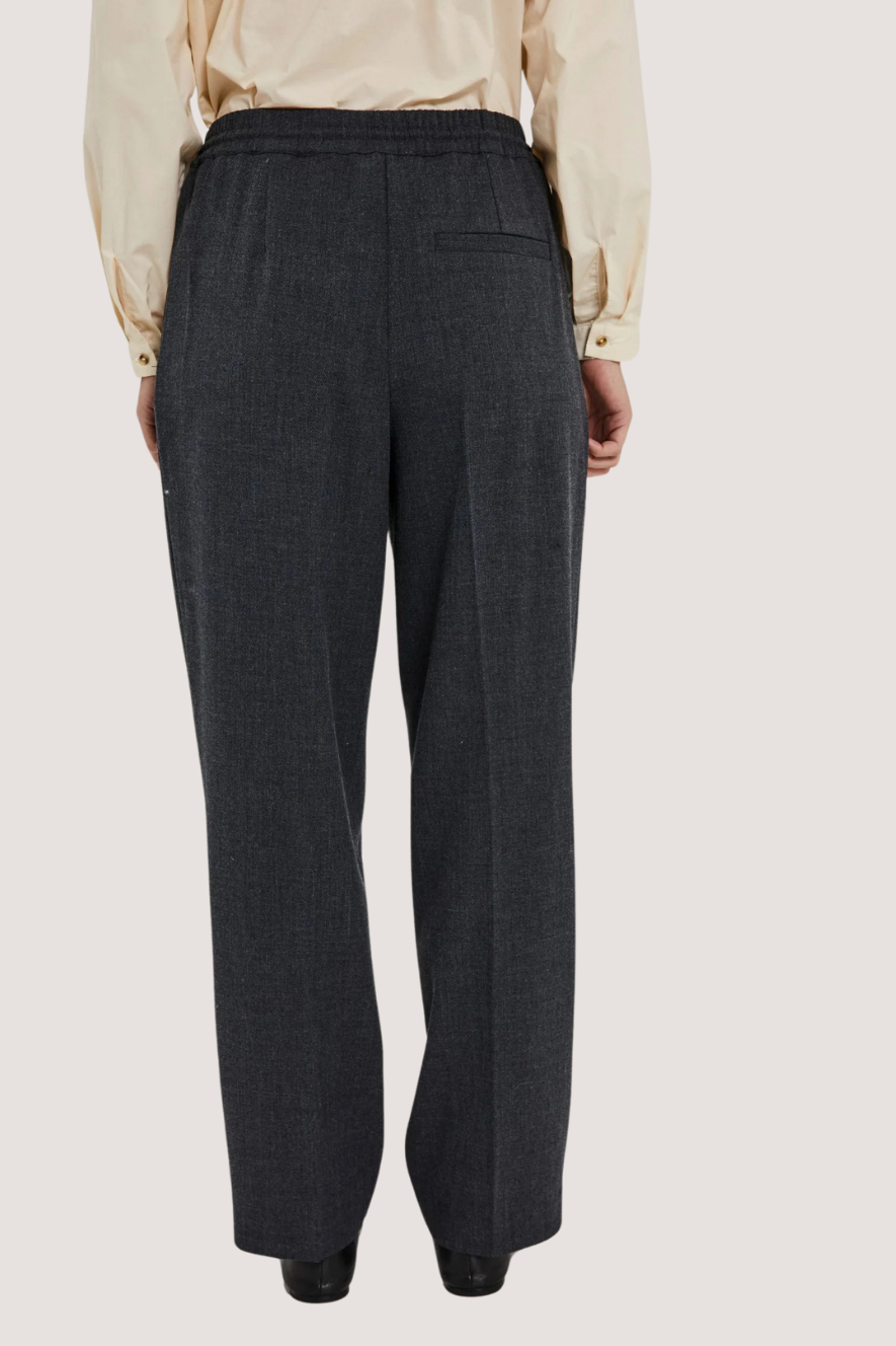 NORTH - CANO CASUAL PANTS - DARK GRAY MELANGE