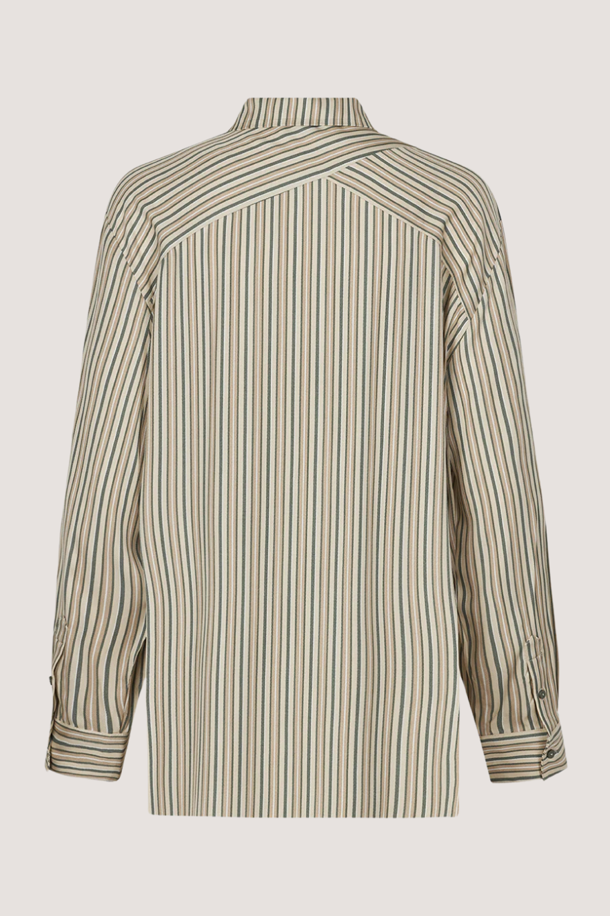 MODSTRÖM - HISSA PRINT SHIRT - SOFT STRIPE