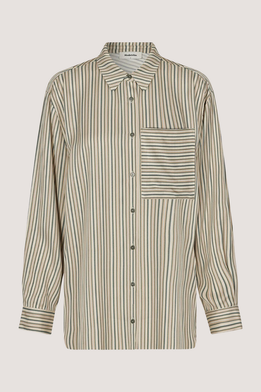 MODSTRÖM - HISSA PRINT SHIRT - SOFT STRIPE